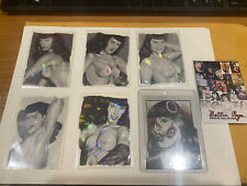 BETTIE PAGE PRIVATE COLLECTION X-RAY PRISM CARD SET-CK & ZOMBIE CHASE Mail Away!