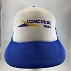 Vintage Concorde Tires Hat / Hat Mesh Snapback Trucker Hat KAP II Free Shipping