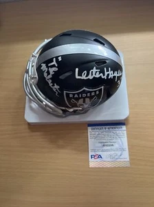 Lester Hayes Signed Autographed Blaze Alternate Raiders Mini Helmet PSA/COA - Picture 1 of 20
