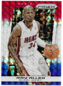 2013-14 Panini Prizm RAY ALLEN Red White Blue Mosaic Prizm EBAY 1/1