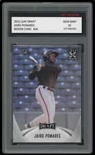 JAIRO POMARES 2021 LEAF DRAFT BASEBALL #34 1ST GRADED 10 ROOKIE CARD RC GIANTS