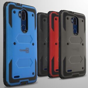 For ZTE Blade Max 3 / Max Blue Hard Case Hybrid Shockproof Phone Cover Armor