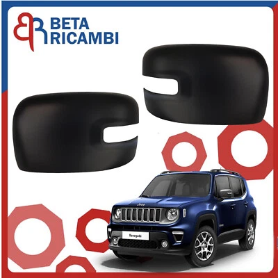 Calotte Specchietto Retrovisore JEEP Renegade 2014> Nere DX-SX Coppia - Immagine 1 di 4