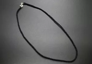 Hecho a mano Collar Cordón Negro Cuerda Collar Trenzado Negro Cordón de Seda Collar Hágalo usted mismo - Imagen 1 de 11