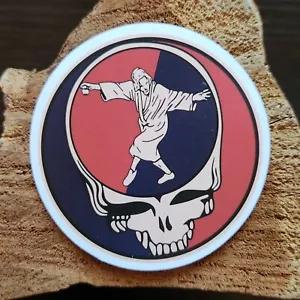 2 adesivi in vinile 1/4" Grateful Dead Stealie The Dude Big Lebowski ruba la tua faccia - Foto 1 di 2