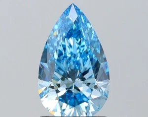 1.88 ct, FV Blue -VS1 Pear Cut Diamond, IGI Certified Diamond, Lab Grown Diamond - Picture 1 of 16