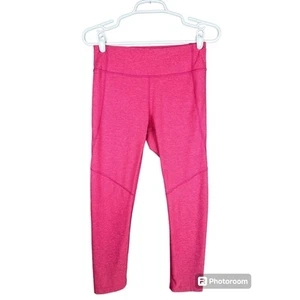 Outdoor Voices Hot Pink Barbie 3/4 Cropped Spandex Blend Leggings Size Medium  - Picture 1 of 5