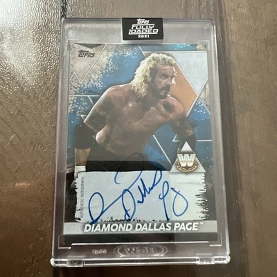 2021 TOPPS WWE FULLY LOADED DDP DIAMOND DALLAS PAGE On Card Auto 20/25 - Image 1 of 4
