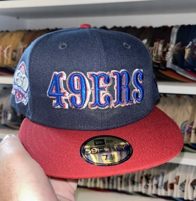 New Era 59Fifty San Francisco 49ers Exclusive Fitted Hat 7 1/2 Hatclub Myfitteds - Image 1 of 3