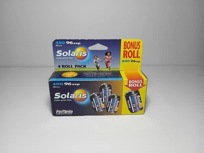 Lote de 4 rollos Ferrania Solaris 400 35mm Película C-41 24 Exposición 96 Exposiciones EXP Foto 1 de 4