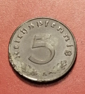 Deutsches Reich - 5 Pfennig 1943A- Zinc *  Good condition 1+/1 * - Picture 1 of 2