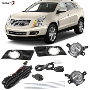 Par de luces antiniebla con kits de interruptor de cubierta negra para Cadillac SRX 2010-2015 16 - Imagen 1 de 13