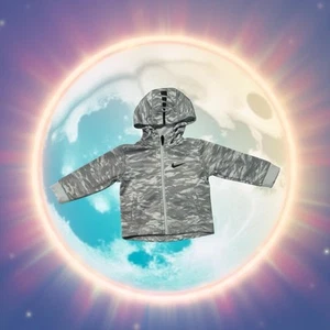 Nike. Dri-Fit Cameo Therma Elite Printed Full-Zip Hoodie, with pockets. Size 12M - Picture 1 of 4