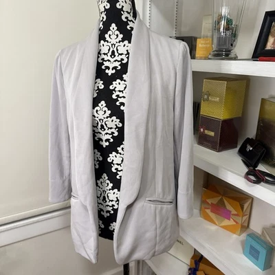 Blazer de buceo modelo Hannah Skies Are Blue gris púrpura puntada L fijación nuevo con etiquetas Foto 1 de 4