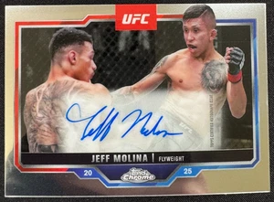 2025 Topps Chrome UFC #CVA-JM Jeff Molina Veteran Auto - Picture 1 of 2