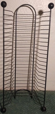 Стойка для хранения DVD Tower видеоигр фильмов Blu-ray высокий металлический провод вмещает 24 - Изображение 1 из 4