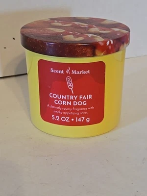 Scent Market Country Fair Maíz Perro Perfumado Tarro Vela Novedad Broma Regalo 5.2 OZ Foto 1 de 4
