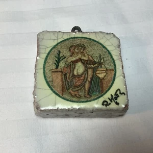 Vintage Mosaic Tile Piece, Italy, Mosaici di Piazza Amerina Raffaella Motia - Picture 1 of 9