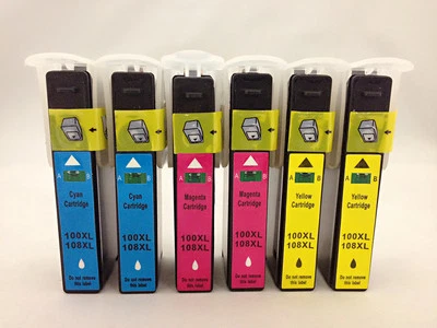 Inkjet for Lexmark Pro905 Pro901 Pro805 Pro706 Pro705 702 Lip331 100XL C M Y 6PK - Image 1 of 3