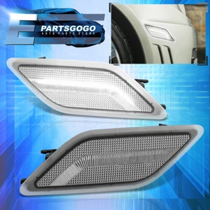 For 10-13 Mercedes Benz W212 E Class White LED Chrome Bumper Side Marker Lights - Picture 1 of 5
