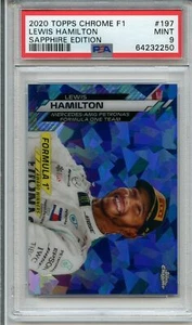 2020 Topps Chrome F1 Sapphire Edition #197 Lewis Hamilton PSA 9 Mint - Bild 1 von 2