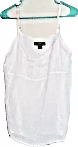 Correas de hombro ajustables blancas sin mangas de The Limited forradas talla L - Imagen 1 de 4