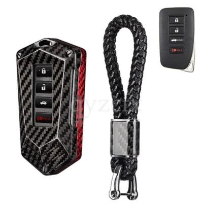 Llavero remoto de fibra de carbono para Lexus IS350 LX570 ES300h Foto 1 de 4