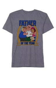Men's Family Guy Father of the Year Distressed T-Shirt Small Father's Day New - Picture 1 of 6