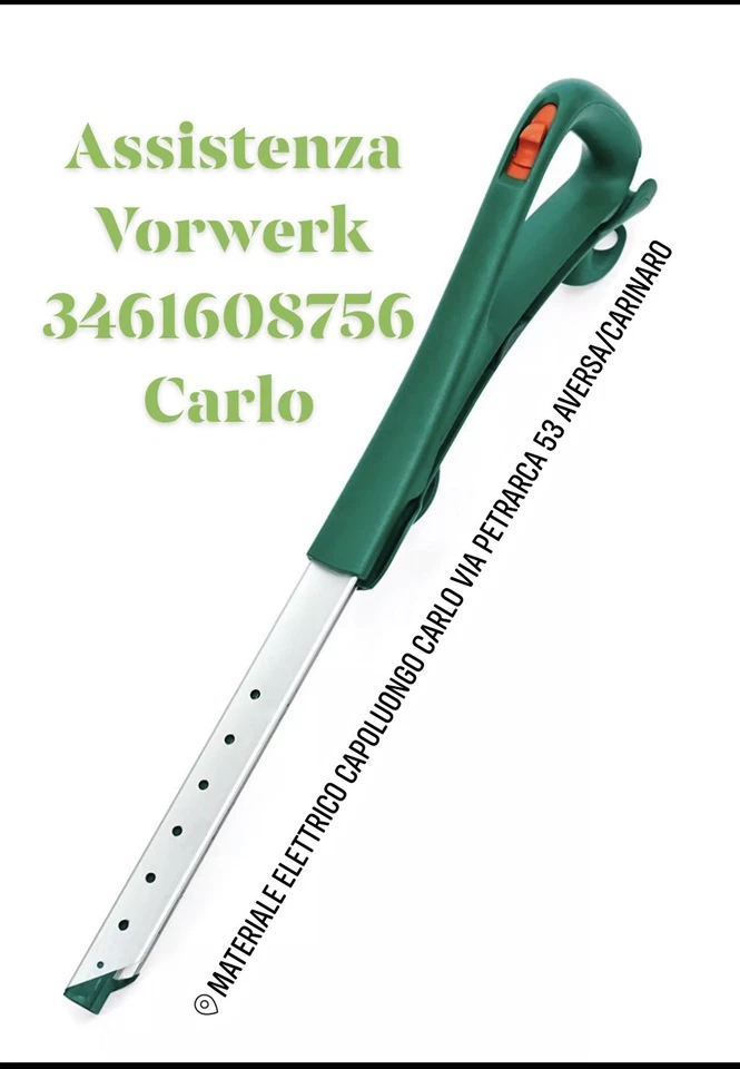 MANICO BASTONE ASTA FOLLETTO VORWERK VK135/VK136 IMPUGNATURA BASTONE COMPATIBILE