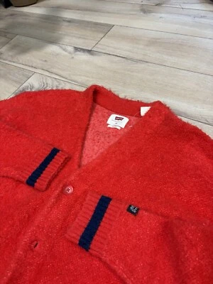 Новый Levi's пушистый волосатый кардиган вязаный свитер размер XS новый без ярлыков - Изображение 1 из 4