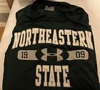 NCAA northeastern state mens medium underarmor shirt Short Sleeve