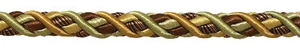 Gold Brown Green 7/16" Decorative Rope Cord Golden Chestnut [By The Yard] - Picture 1 of 1
