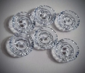 1/2" 2-Hole 'Crystal' Light Blue Craft/Clothing Buttons - Picture 1 of 4