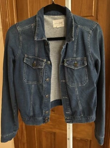 Giacca jeans trucker denim cropped donna M Maison Jules lavaggio medio elasticizzato - Foto 1 di 12