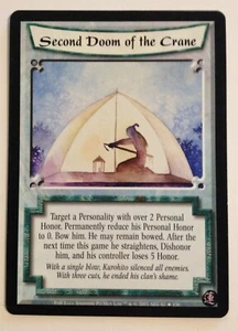 Second Doom of the Crane L5R Legend of the Five Rings CCG Path of Hope POH - Picture 1 of 1