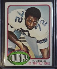 1976 Topps Ed "Too Tall" Jones Rookie #427 football card Dallas Cowboys