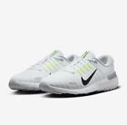 Nike Free Golf NN Wide Golf Shoes White Platinum Wolf FQ7875-101 Size 9.5 New