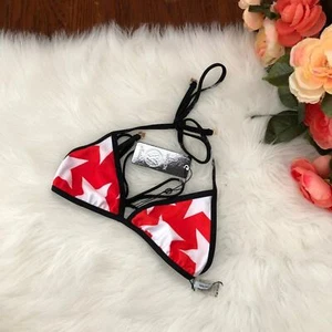 WILDFOX American Star USA String Bikini Top NWT - Picture 1 of 5