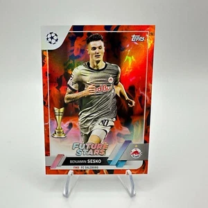 2022-2023 Topps UEFA Club Competitions Inferno Foil #177 Benjamin Sesko - Picture 1 of 2