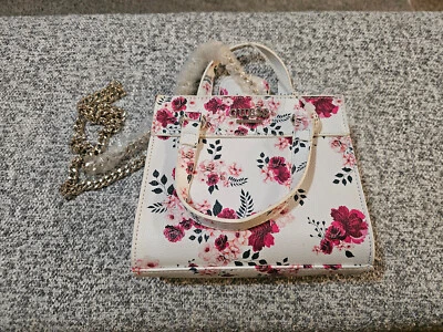 Guess FLORAL Handbag Purse Crossbody Shoulder Hand Bag small Satchel. NEW NO TAG - Image 1 of 4