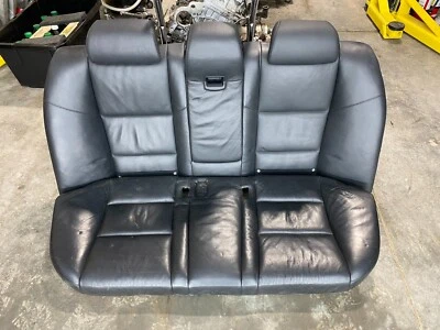 2006-2010 BMW E60 M5 M Sedan Encosto Traseiro Assento Almofada Conjunto Couro PRETO - Imagem 1 de 4
