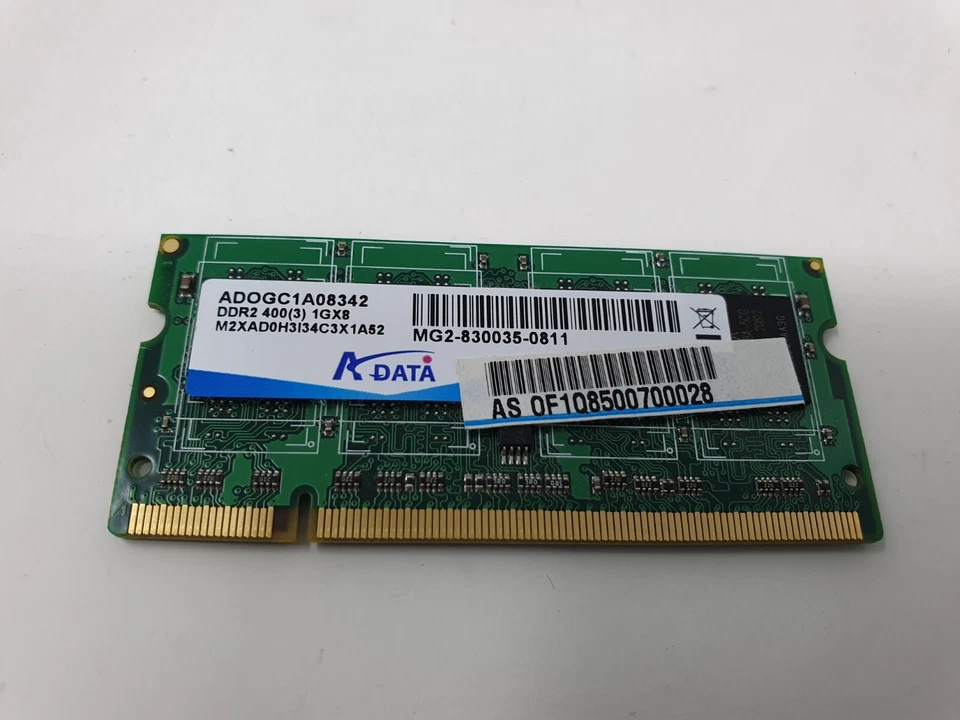 Asus Eee PC 900 RAM Memory 1GB DDR2 -400 PC2 ADATA ADOGC1A08342 Genuine - Image 1 of 4