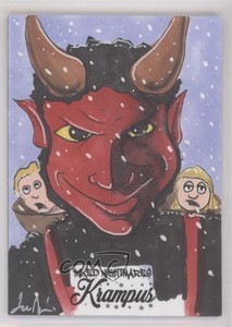 2018 Attic Inked Nightmare Krampus Sketch Cards 1/1 Jon Mangini Sketch c9a