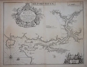 MILFORD HAVEN.. BY CAPT GREENVILLE COLLINS, CIRCA 1750. - Picture 1 of 1