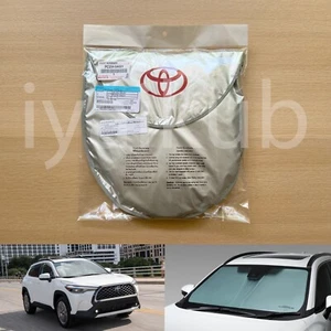Genuine Toyota Corolla Cross front sunshade windshield cover Nylon Silver Coat - Picture 1 of 3