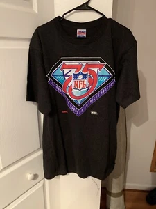 T-shirt vintage 1994 Trench Ultra Castrol NFL 75° anniversario taglia XL - Foto 1 di 7