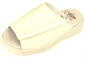 DE OSU-FARO -Girls Ivory Croc Patent Leather Sandals -Spain -European -Sz 6-10 - Picture 1 of 5