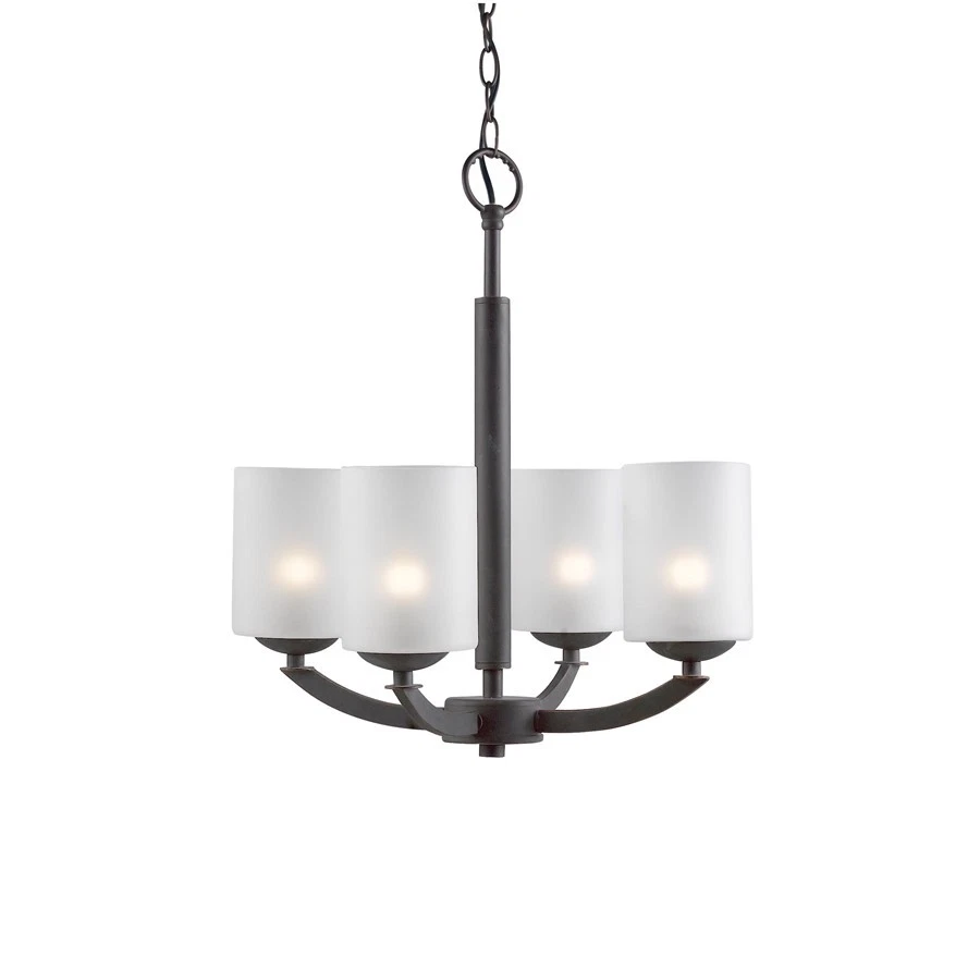 Candelabro Woodbridge Mirage 4 luzes, vidro jateado - 14314MEB-C10455 - Imagem 1 de 1