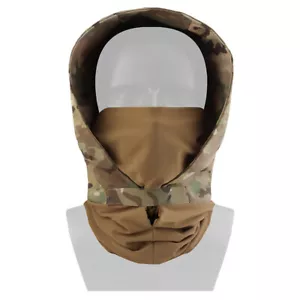 WoSporT Tactical Half Face Mask Cordura Camo Balaclava Outdoor Hood Hunting Camo - Picture 1 of 18