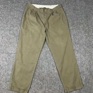 Pantalone uomo Polo Ralph Lauren taglia 36x32 marrone kaki gamba dritta plissettato casual - Foto 1 di 8